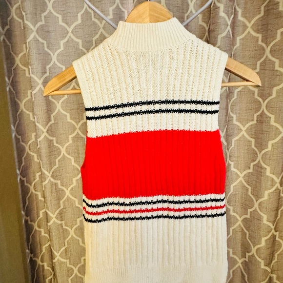 New Abercrombie Youth Red and White Sleeveless Top - Picture 6 of 6